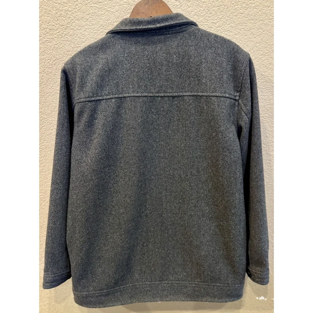 Old Navy Jacket Youth Large 12/14Full Zip Wool Blend‎ Moto Dark Gray Outdoor